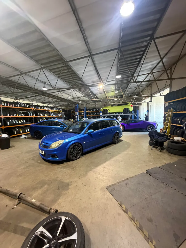 AOK garage full of cars